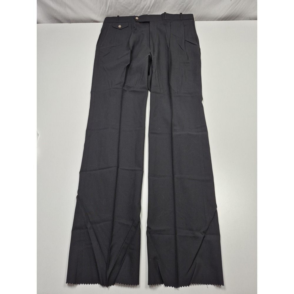VTG Racquet Club Dress Pants Mens 38x36 Gray Wool Pleated Unhemmed USA NWT